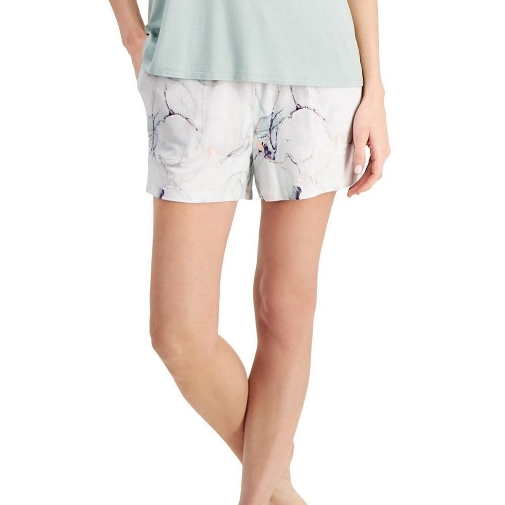 New ALFANI Super-Soft Essential Pajama Shorts XL Marble dusty